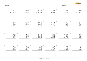 calculo-sumas-llevandose-restas-sin-llevar-299.pdf PDF