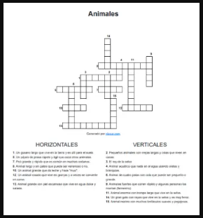 Creador de Crucigramas Online GRATIS