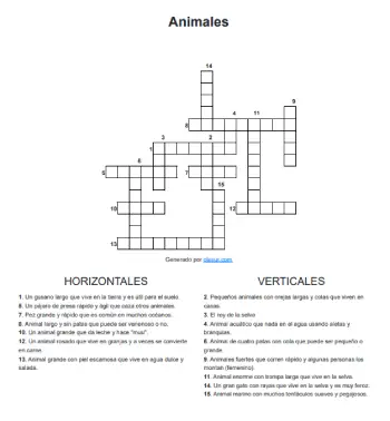 Creador de Crucigramas Online GRATIS