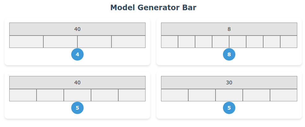 Bar Model Generator Tools